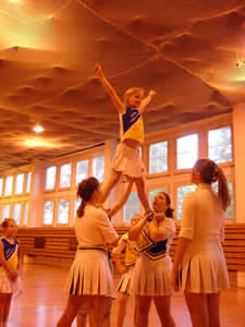 Cheerleading zum Tag der offenen Tür